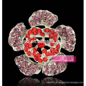 Broche de bufê de flor colorida de moda de luxo